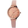 Montre Femme - EXCELLANC - EX0359 - Boîtier Métal 33 Mm - Quartz Japan PC21 - Bracelet Simili Cuir Rose
