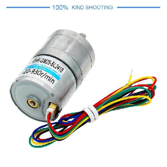 Chihai Motor CHR-GM25-BL2418 DC12V 24V 25mm Micro Brushless Gear Motor With Built-In Drive For Robotics Diy