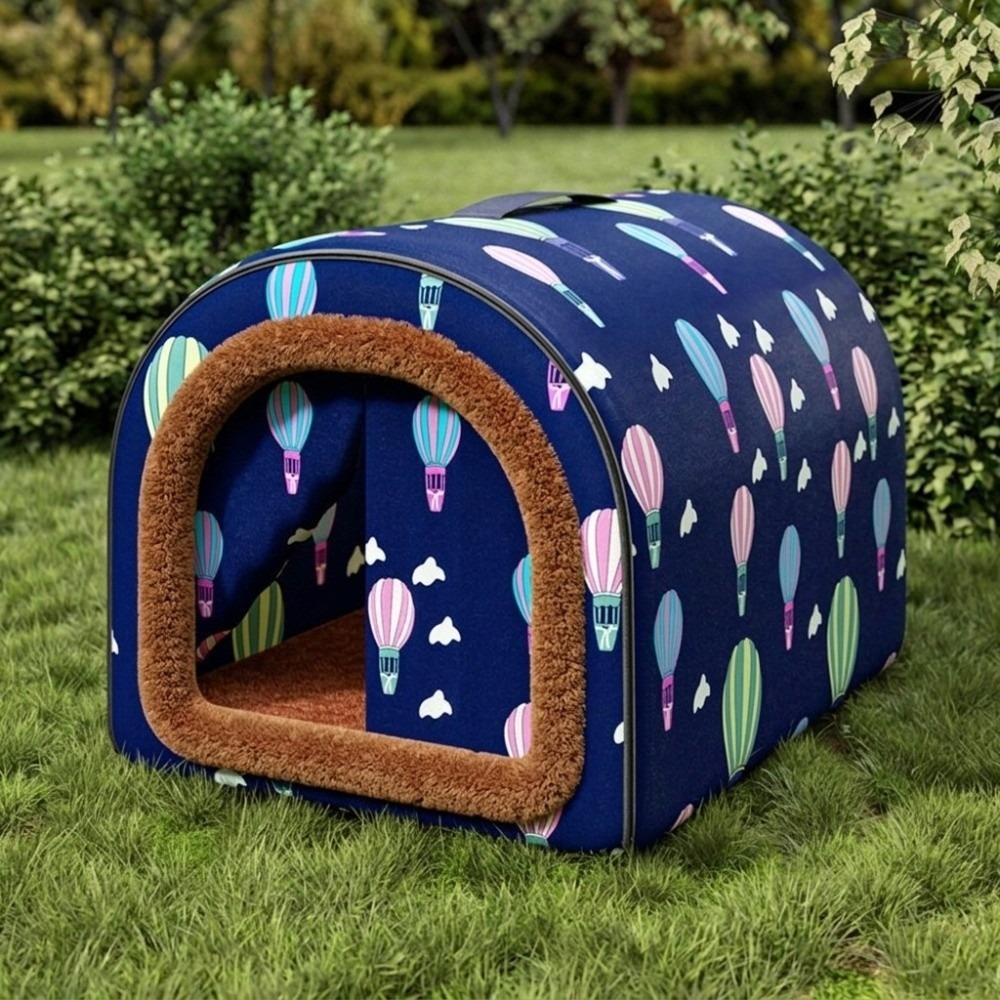 Soft Waterproof Dog House Plush Warm Cat Sleeping Cave Comfortable Stray Cat Nest For Dogs Cat