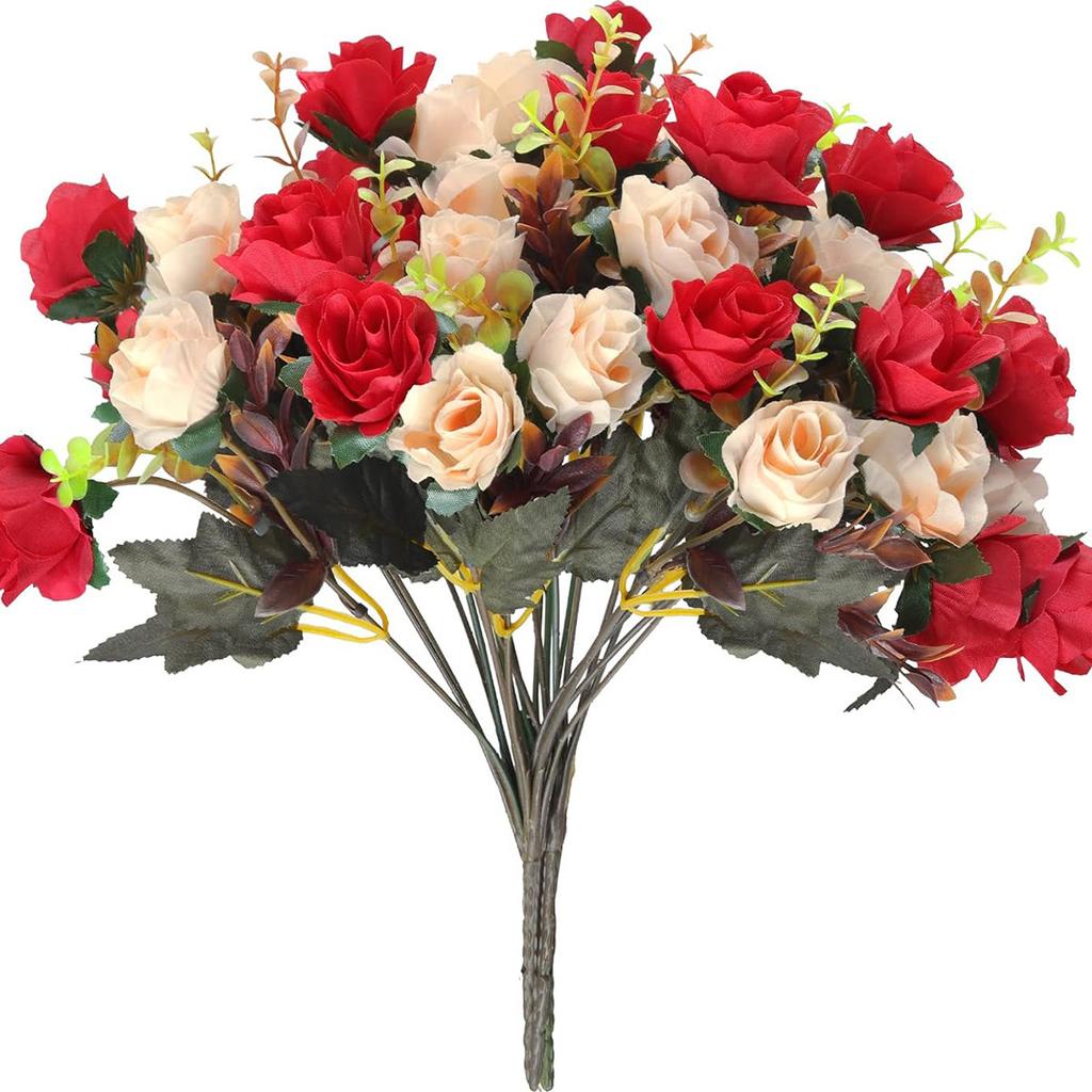 1/3pcs Silk rose Artificial Flowers Wedding Home Garden Decoration bride Bouquet Diy gift Scrapbooking Wreath Photography prop