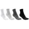 1 Pair of Men's Solid Color Mid-tube Split-toe Socks Breathable Four Seasons New Casual Five-toed Socks