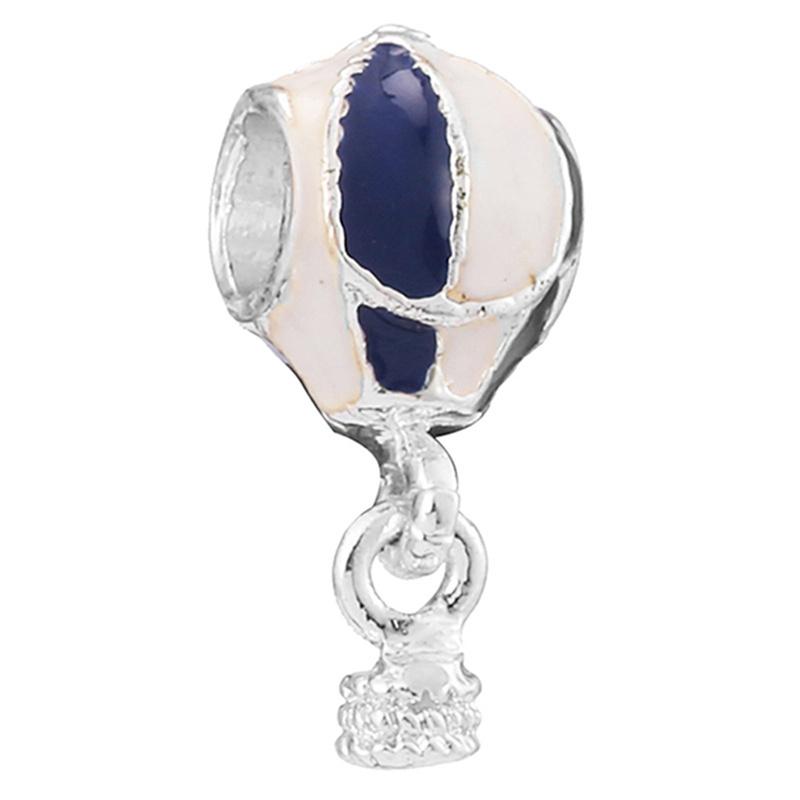 Silver Plated Blue Starry Sky Pendant Alloy Set Star Earth Bead Bracelet & Necklace DIY Jewelry Accessories Series