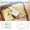 Multi Function USA Standard Plug Adapter with 3 AC Outlets 3 USB Ports Plus 1 Type C Ports Converter for Travel