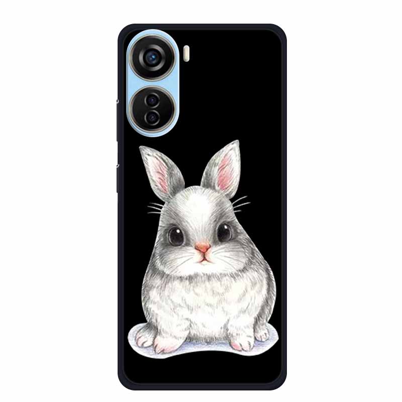 Черный силиконовый чехол для ZTE Blade V50 Design 5G Libero 5G IV V41 Vita Axon 40 lite Чехол для телефона Мультяшный кот Мягкая задняя крышка Coque