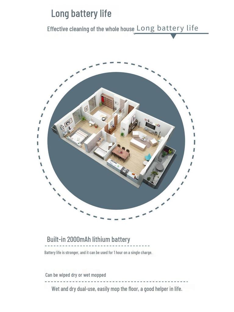Беспроводная USB Перезаряжаемая Швабра для Пола со Спреем, Увлажнением и Функцией Электрической Швабры