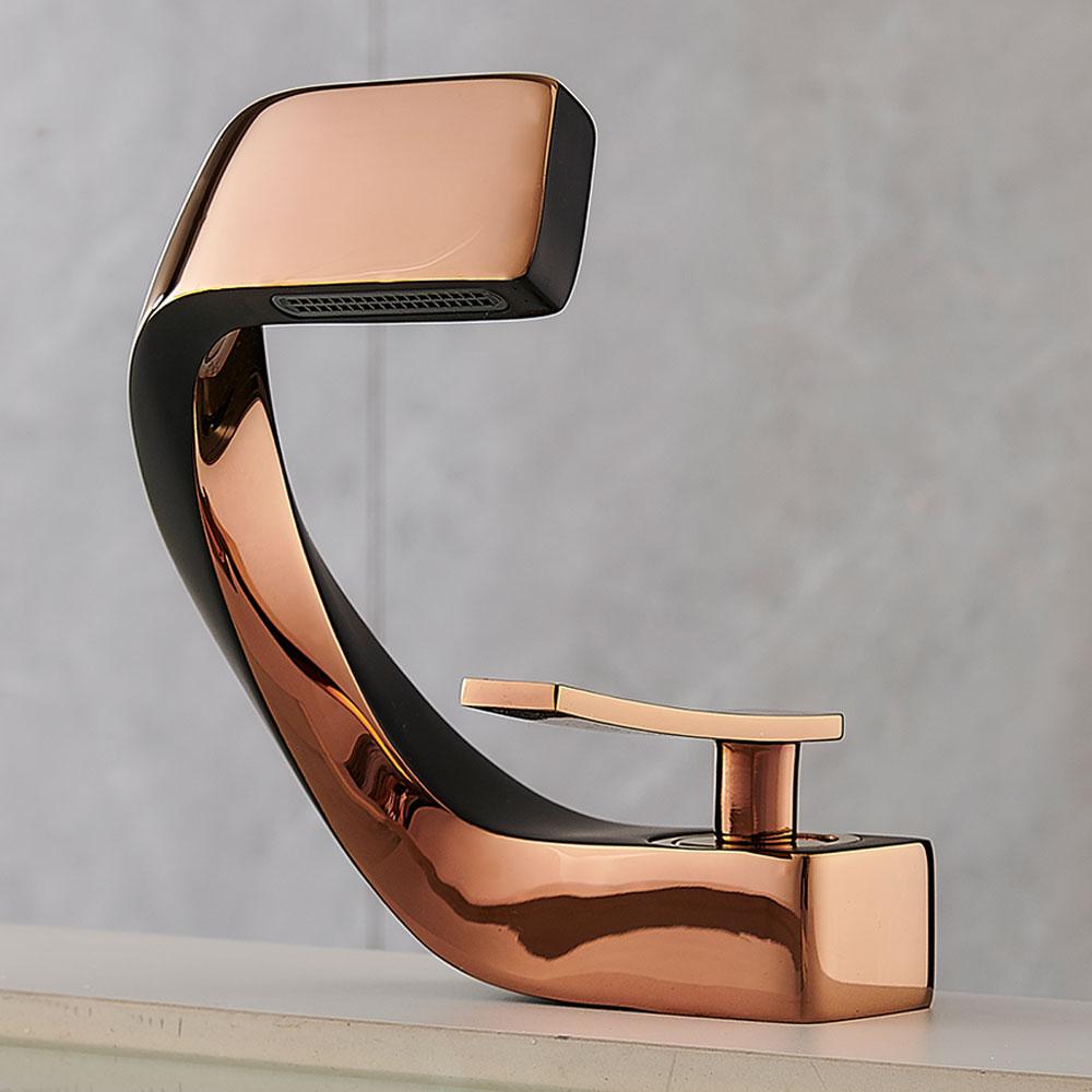 Ванная комната кран для раковины на бортике черный кран для мойки одно отверстие водопроводный кран для горячей и холодной воды смеситель для ванны