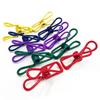 30Pcs Colorful Metal Clips Rust-Proof Corrosion Resistant Non-Slip Reusable Multi-Colored PVC Coated High Elastic Strength Photo Display Clips