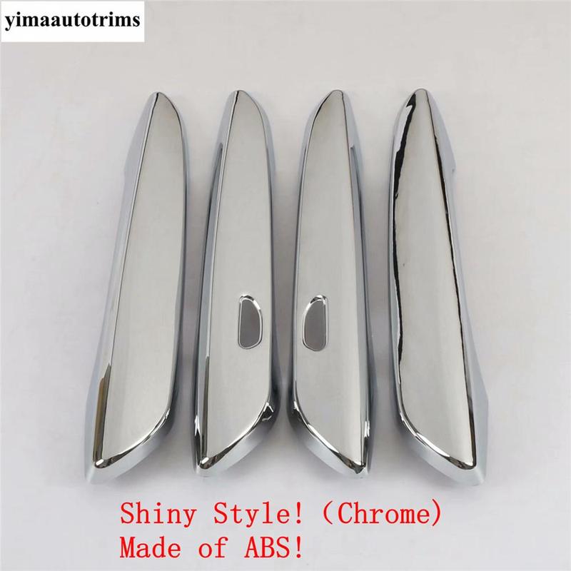 For Mazda 3 - 2025 Car Door Handle Decoration Protection Cover Trim ABS Chrome / Carbon Fiber Look Accessories Exterior Kit