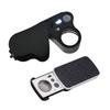 Portable Jeweler Loupe with LED Light Pocket Size Diamond Magnifier Compact Jewelry Magnifier for Jewelry Coins & Stamps