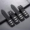 Силиконовый ремешок для часов 20 мм 22 мм 24 мм 26 мм для Seiko для Rolex Универсальный браслет Водонепроницаемый Спортивный наручный ремешок для мужчин Женщин Ремешок