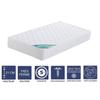 Mattress + Mattress Cover 80x190 X 21 Cm - Very Firm - Aertech+ 35 Kg-m3 HR Latest Generation - Very Breathable