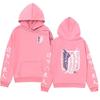 Anime Attack On Titan Hoodie Unisex Oversized Streetwear Sweatshirt Fall Winter Fleece Lined Casual Pullover