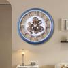 Настенные часы с шестеренками Часы в индустриальном стиле Трехмерное искусство Новые часы необычной формы Инкрустированные трехмерные бесшумные динамические часы