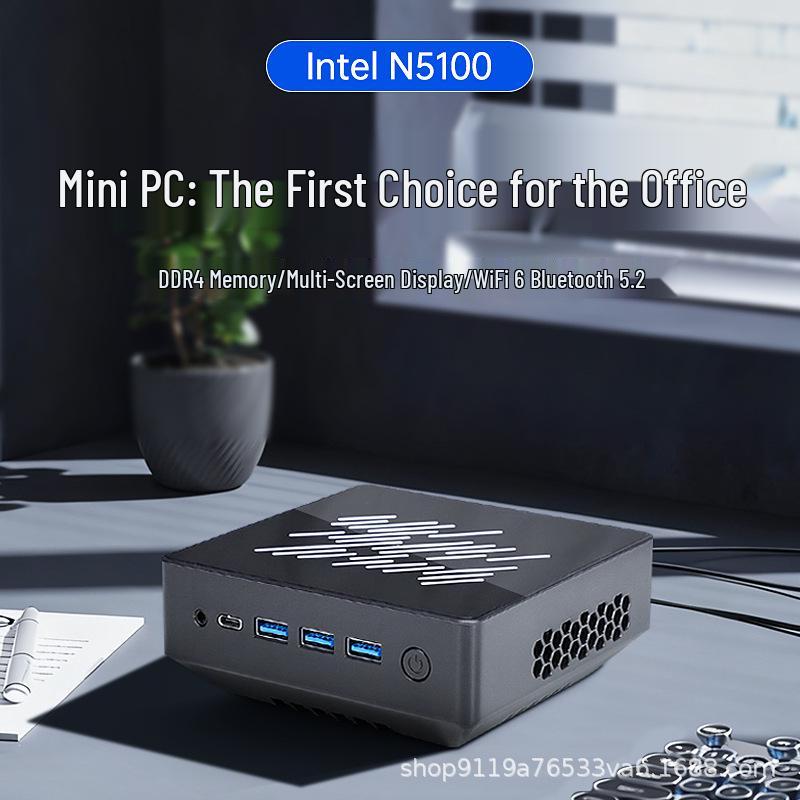 Мини-ПК Core N5100: Портативное офисное устройство с низким энергопотреблением, поддержкой 4K и сетевым портом