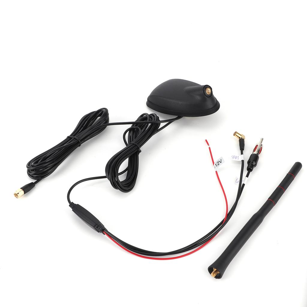 Car DAB+GPS+FM Antenna Active Amplified Top Roof Mount Waterproof Dustproof Universal