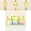 Cute Frog Cartoon Plush Keychain Short Plush Stuffing Pp Cotton 12cm Tall Toy