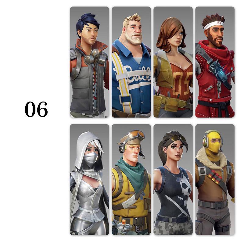 8 шт./компл. закладки Fortnite Battle Royale маркер для книг канцелярские товары подарок офисные школьные принадлежности