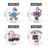 Silly Goose Ducktor Enamel Pins X-ray Ambulance Nurse Doctor Brooches Lapel Badges Clothes Funny Jewelry Gift for Friends