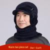 Men's Winter Wool Hat with Ear Protection - Warm, Thick, and Ideal for Middle-Aged and Elderly Dads and Grandpas.
