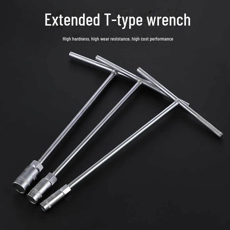 Hexagonal T-Type Manual Torque Wrench with Extended Socket