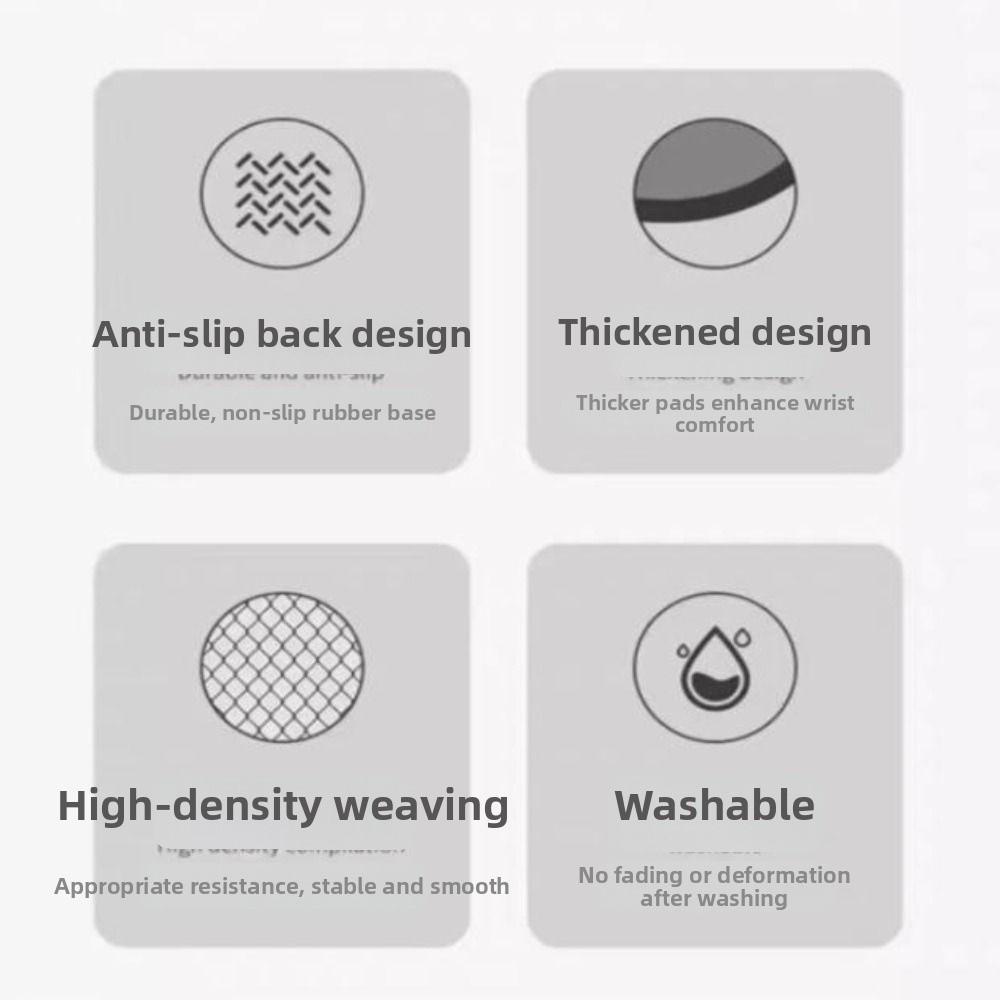 Diatomite Simulated Printing Mouse Pad Thickened Desk Cushion Keyboard Mice Mat Office Use