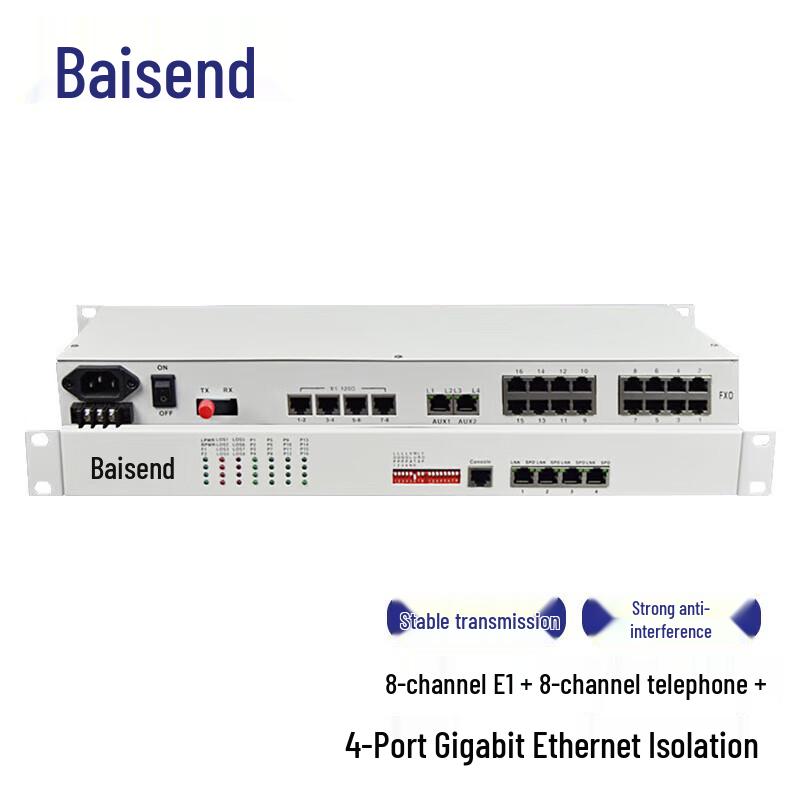 Baisende Multi-Service Fiber Optic Transceiver