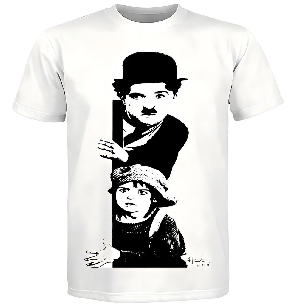 Charlie Chaplin The Kid Retro Movie Art T-Shirt