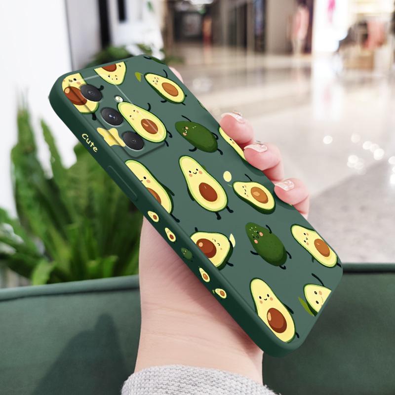 Качающийся чехол-авокадо для Samsung Galaxy A17 A07 A56 A36 A26 A16 A06 A55 A35 A25 A15 A05 A54 A34 A24 A14 A04 Силиконовый чехол
