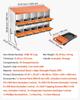 Chicken Nesting Boxes, 10 Compartments, with Support Legs, Easy Egg Collection, Galvanized Steel and High-Strength Plastic, Roll Away Nesting Boxes