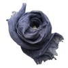 Spring and Summer Thin Breathable Linen Scarf for Women, Artistic Solid Color Shawl Pure Linen Scarf for Women