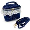 Ado Mizumori Lace Velour Vanity Star Navy & 2-Way Bag, Pattern,