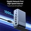 KEBIDU 15-in-1 USB-C Docking Station,Triple 4K Display,100W PD Charging,Gigabit Ethernet,360° Rotatable Detachable Stand USB HUB for Laptop MacBook