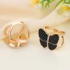 Butterfly Scarf Ring Buckle for Women Rhinestone Shawl Brooch Clips Metallic Scarves