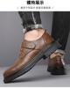 Низкие весенне-осенние кожаные туфли в стиле business casual, мягкая подошва, британские ботинки Martin