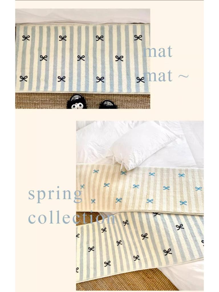 Милый мультяшный стиль длинный ковер прикроватный коврик для спальни