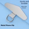 5Pcs Smooth Phone Lanyard Connectors Metal Phone Lanyard Tabs Phone Tether Tab  All Phone Cases