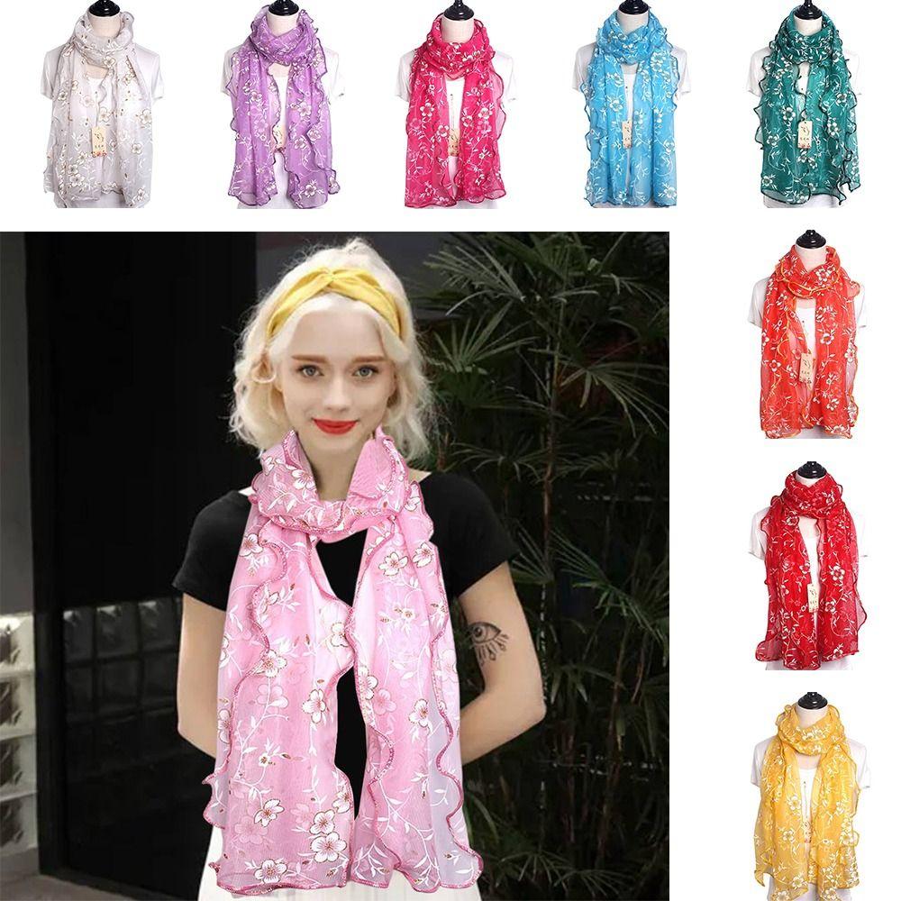 Sunscreen Ladies Women's Scarves Shawl Neckerchief Headband Hijab Scarf Summer