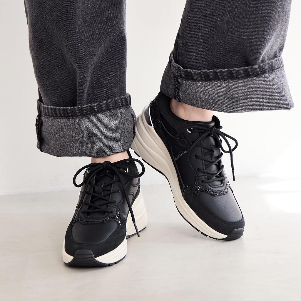 HIMIKO/Химико/Кроссовки на танкетке с красивыми ногами/657106 Черный 230