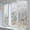 Self-adhesive PVC Static Cling Window Film Suitable for Bathroom and Shower Windows, Transparent or Opaque Window Film for Living Room Home Decoration