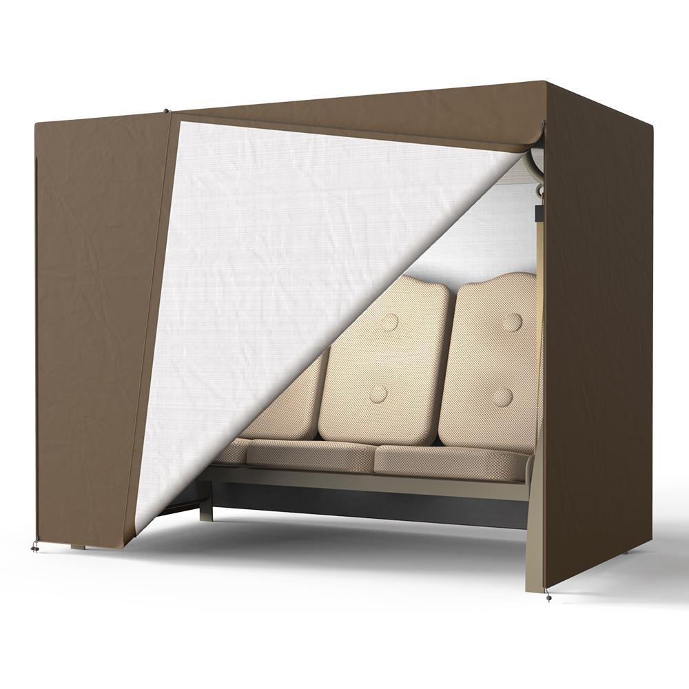 Чехол для гамака для качелей, чехол для садовых качелей, 3-местный, защита для сада и патио, солнцезащитный козырек, водонепроницаемый чехол для стула, горячая дропшиппинговая поставка