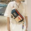 Colorblock Shoulder Crossbody Bag Sports Chest Bag Casual Small Satchel Bag For Men
