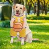 Баскетбольный костюм для собаки с мячом на Хэллоуин, джерси для баскетболиста, собака, держащая мяч