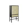 Wardrobe - DKD Home Decor - 80x38x160 Cm - Natural Fir - Black - 2 Doors - Contemporary