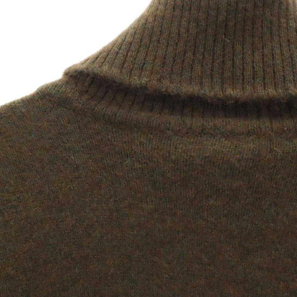 Jaeger 80s 90s Old Long Sleeve Turtleneck Sweater Brown Knit Men's Used