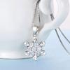 The Snowflake Pendant Necklace Is Fashionable and Elegant, with A Unique Diamond-encrusted Design
