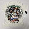 Белая футболка Ed Hardy с графическим принтом Логотип Татуировка Орел Череп Змея Мужской Размер Medium Y2K Унисекс Футболка