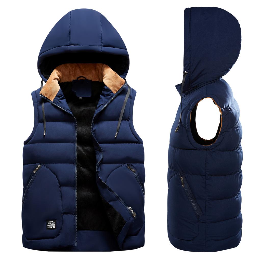 Men's Autumn and Winter Thick Down Cotton Vest
