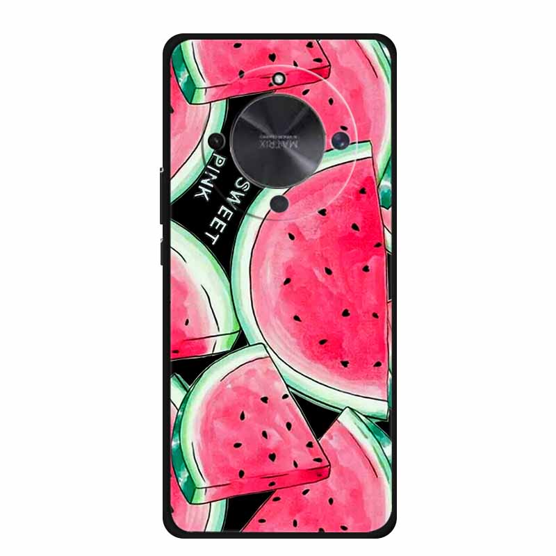 Coque For Honor X70 5G Case Cartoon Cat Funda Black Silicone Soft Back Cover For Honor X70 2025 Phone Case Cover X 70 HonorX70