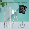 Набор из 7 предметов для стрижки ногтей и маникюра из нержавеющей стали 'Spot' с клювом орла