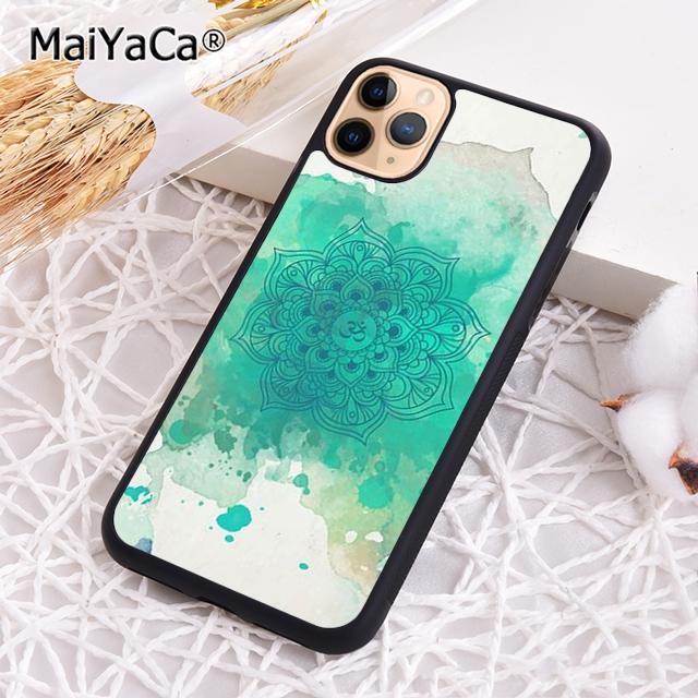 MaiYaCa Чехол для телефона с ярким дизайном Мандала ОМ Намасте Йога Для iPhone 17 Air 16 15 plus 11 12 13 14 pro max